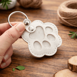 Pet Memorial Keychain Keepsake Paw Print Charm - LICHTZOONE
