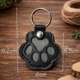 Pet Memorial Keychain Keepsake Paw Print Charm - LICHTZOONE
